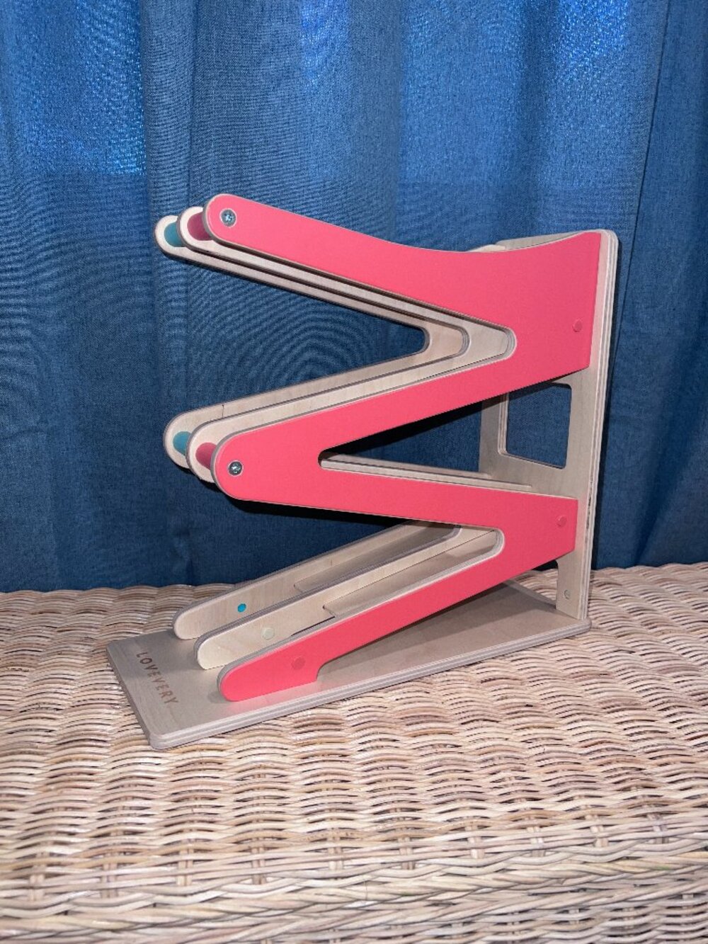 Lovevery Wooden Race & Chase Ramp Toy - NO CARS